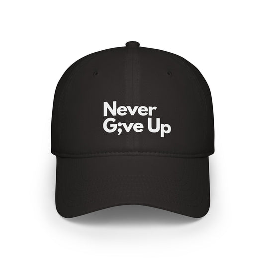 Never Give Up Baseball Cap