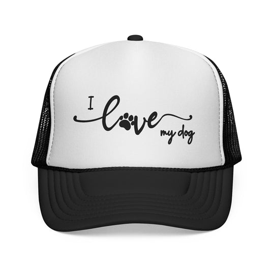 I Love My Dog Trucker Hat