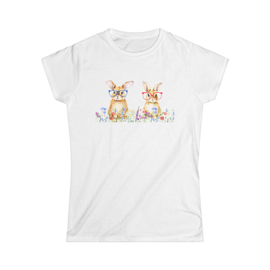 Bunny Duo Women's Semi Fitted T-Shirt