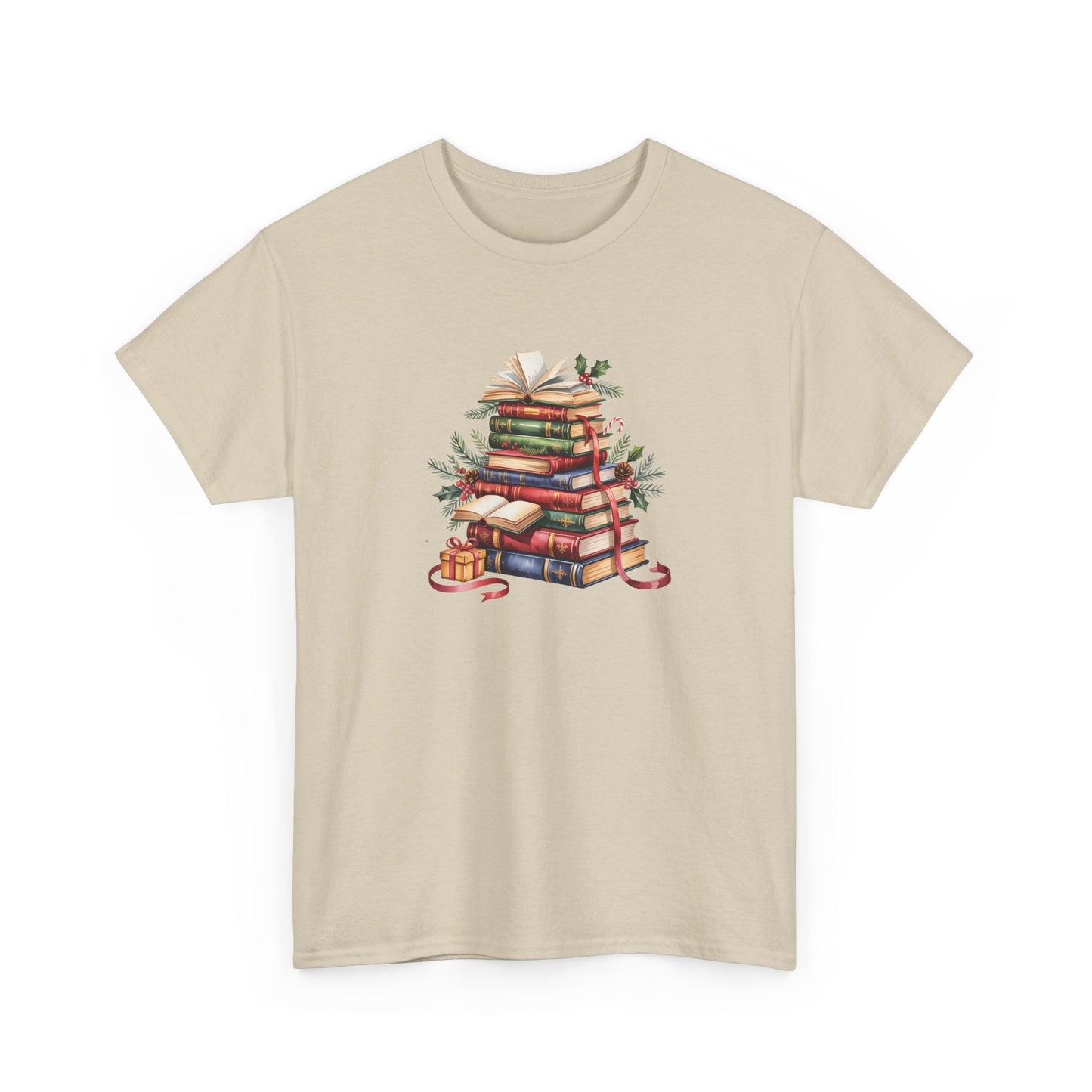 Vintage Booklover Holiday T-Shirt