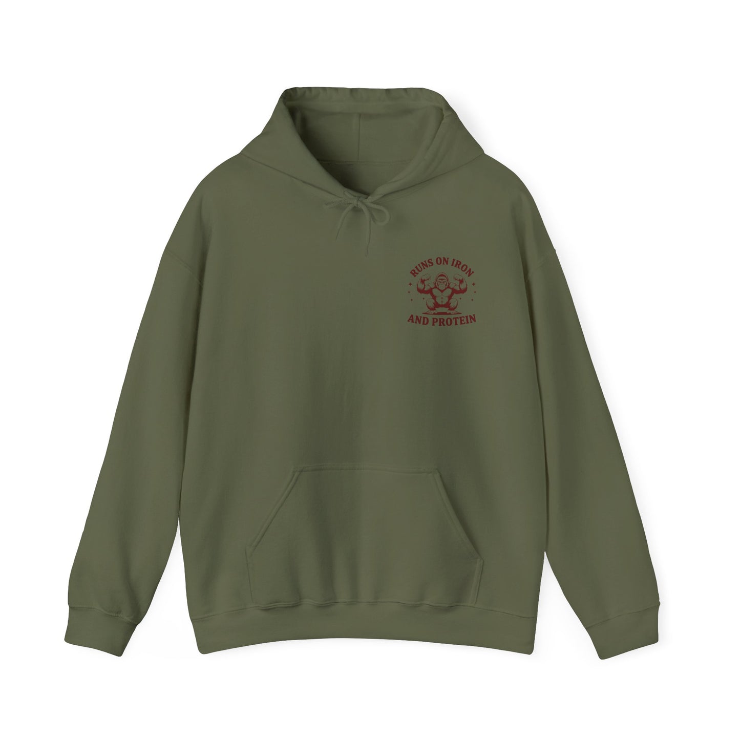 Runs on Iron and Protein Hoodie