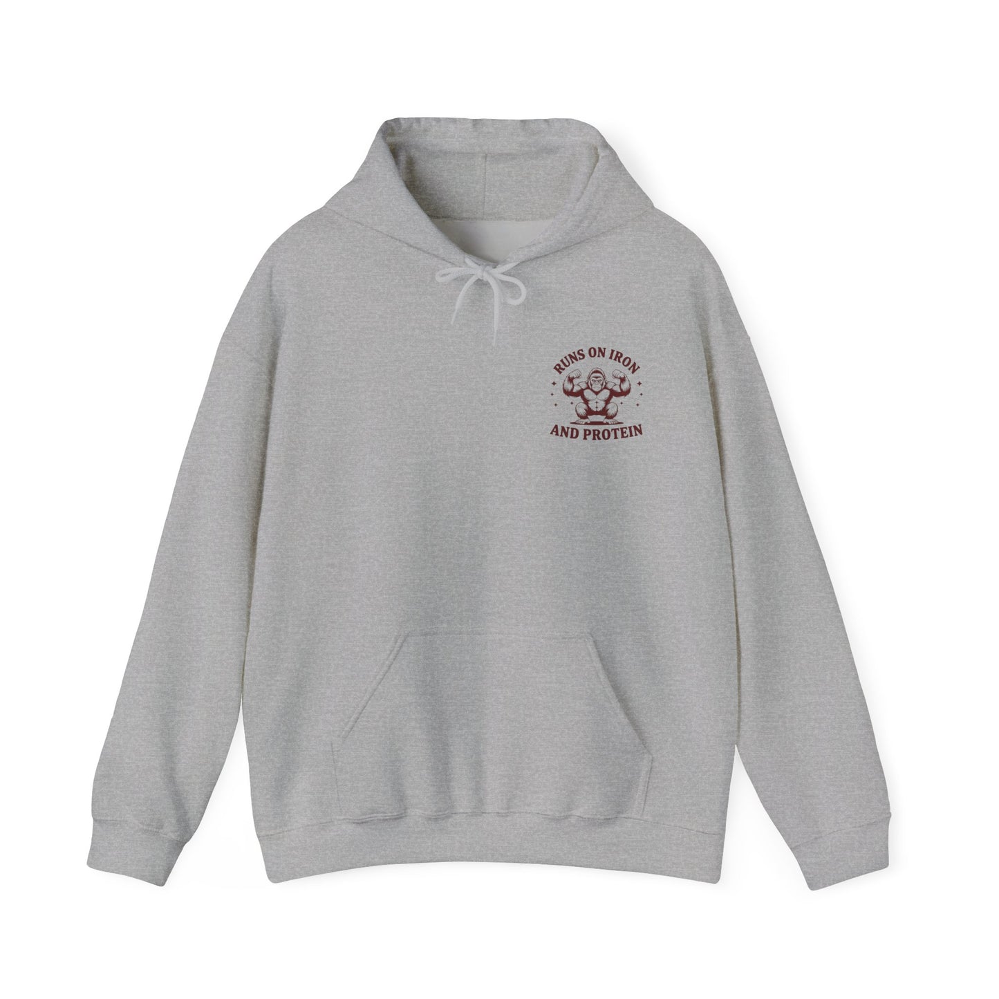 Runs on Iron and Protein Hoodie