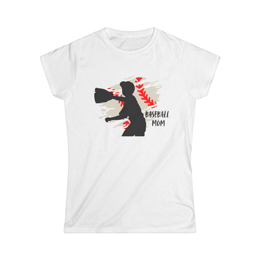 Baseball Mom Women's Semi Fitted T-Shirt