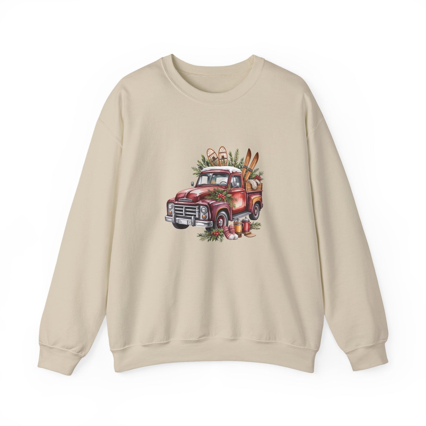 Retro Holiday Truck Women's Crewneck