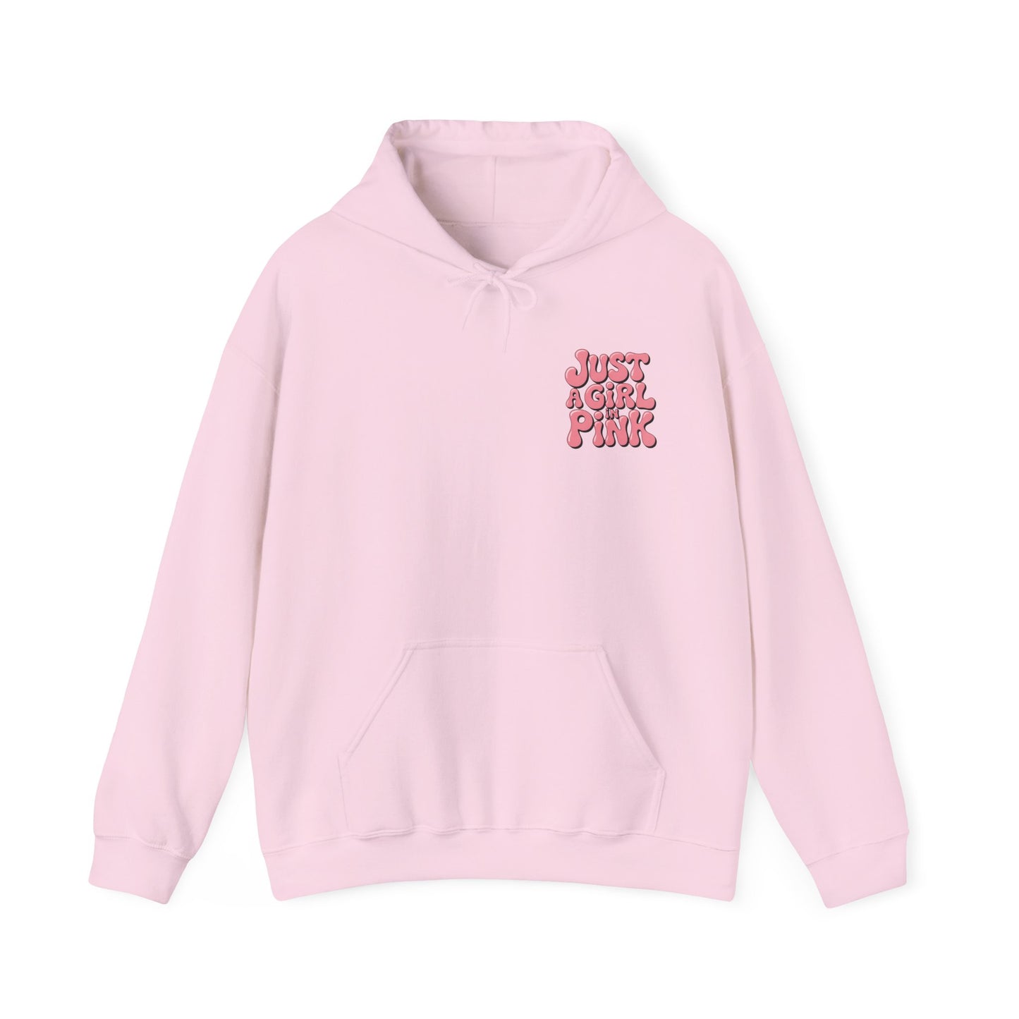 Just a Girl in Pink Hoodie