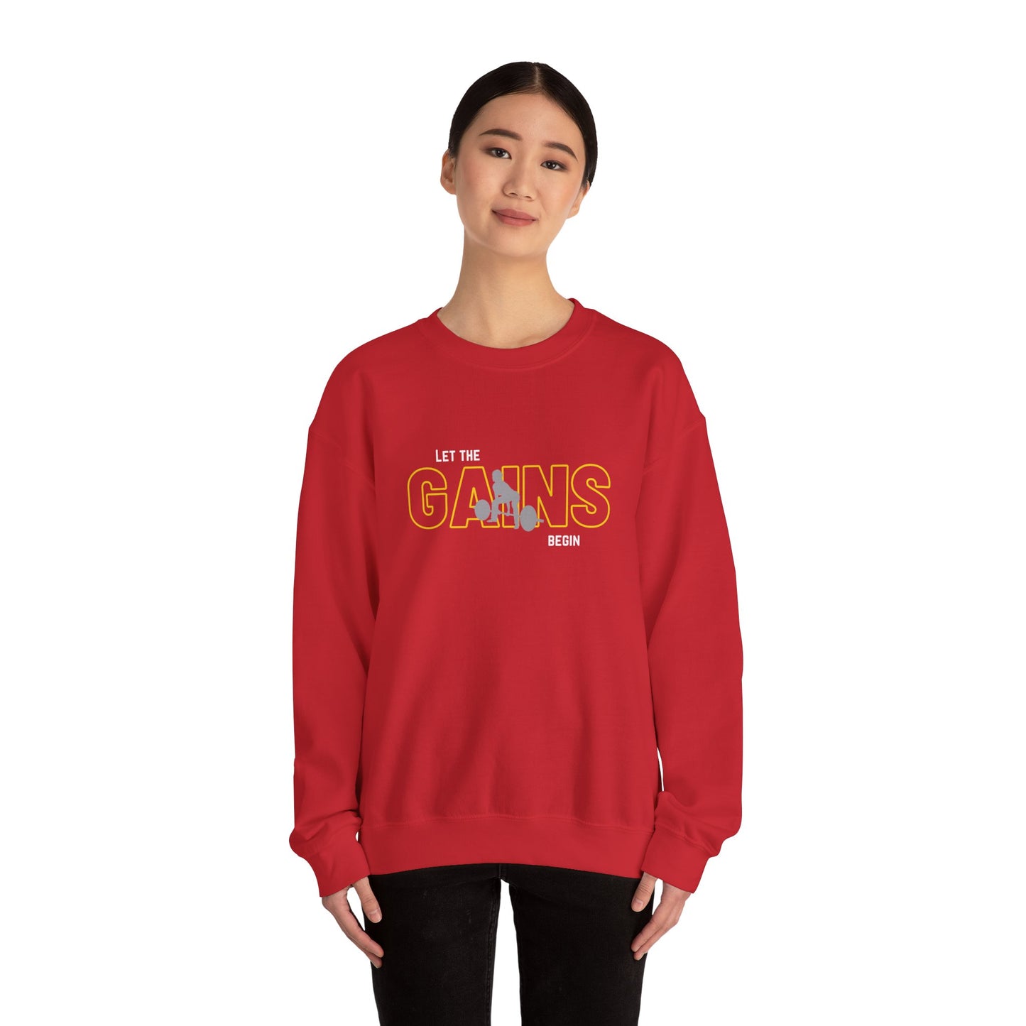 'Let The Gains Begin' Women's Crewneck