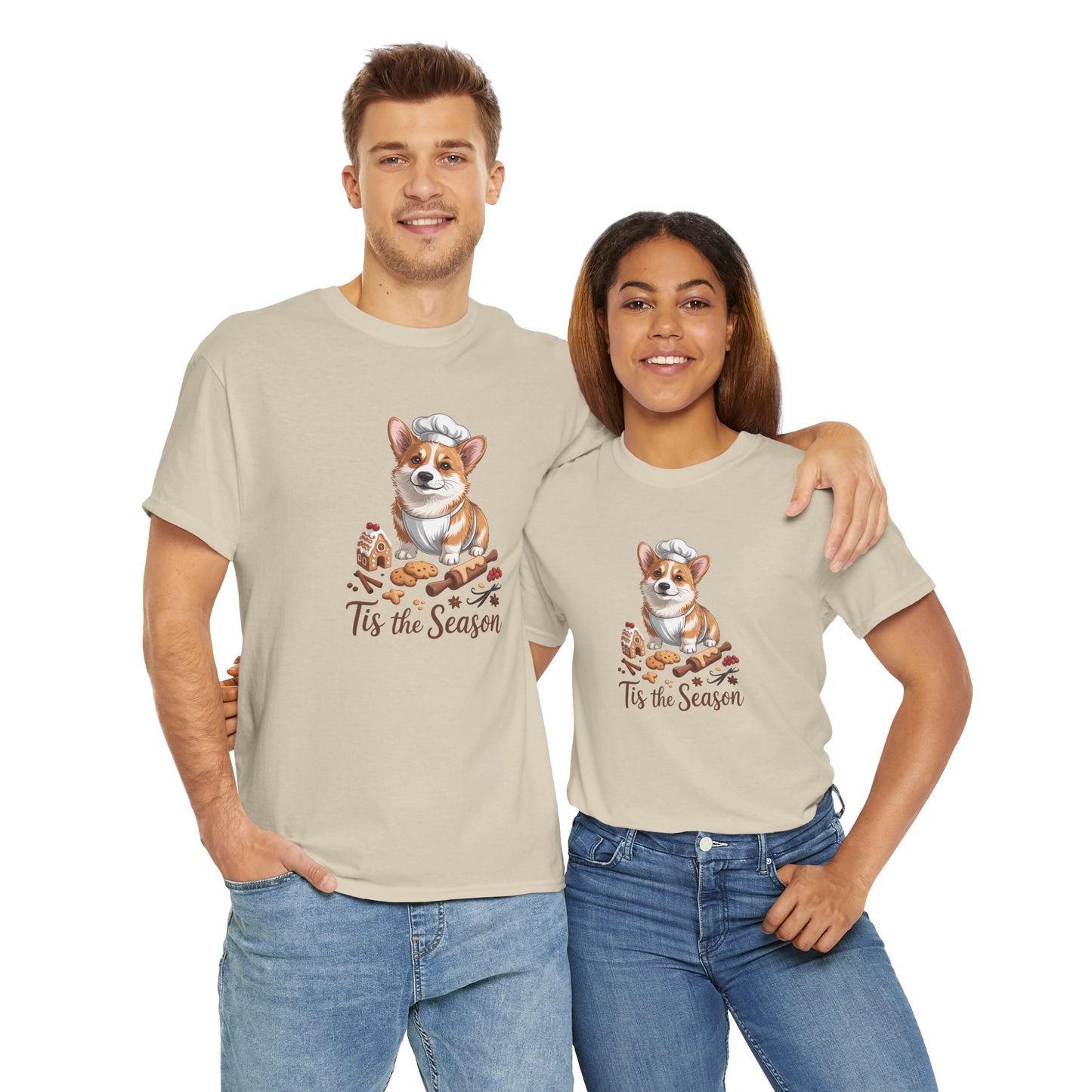 Corgi Holiday Men's T-Shirt