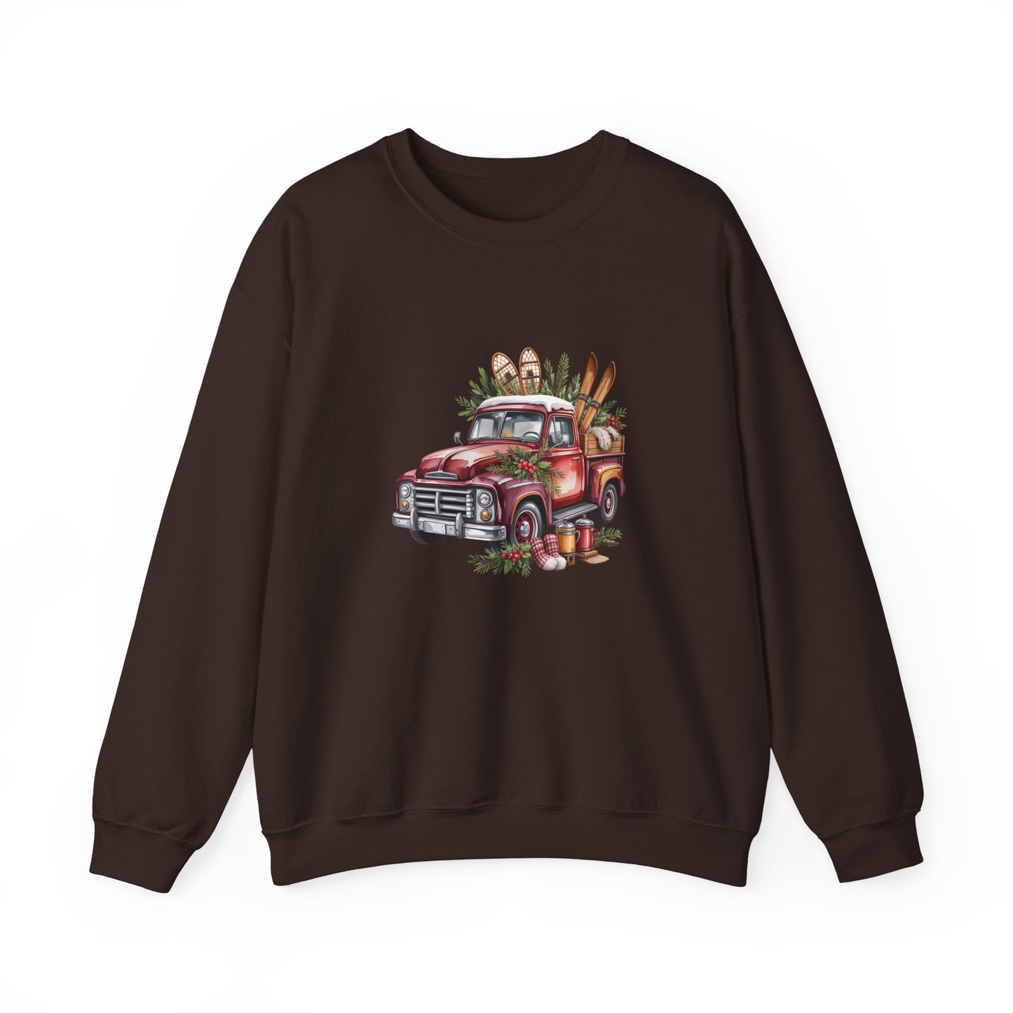 Retro Holiday Truck Women's Crewneck